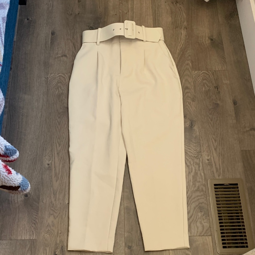 Zara Beige Trousers with Belt